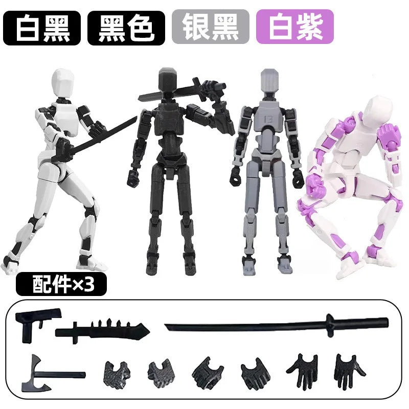 13-Joint Movable Robot Action Figure 3D Printed DIY Toy