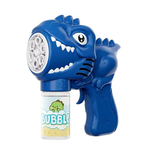 Dinosaur Bubble Machine Electric Bubble Gun with Lights