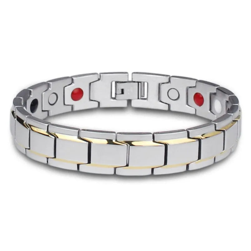 Stainless Steel Bangle Bracelet – Elastic Italian Charm Style