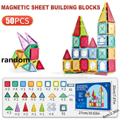 Magnetic Building Tiles STEM Construction Toy for Kids