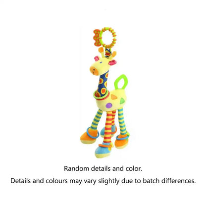 Soft Giraffe Plush Baby Rattle Hanging Toy