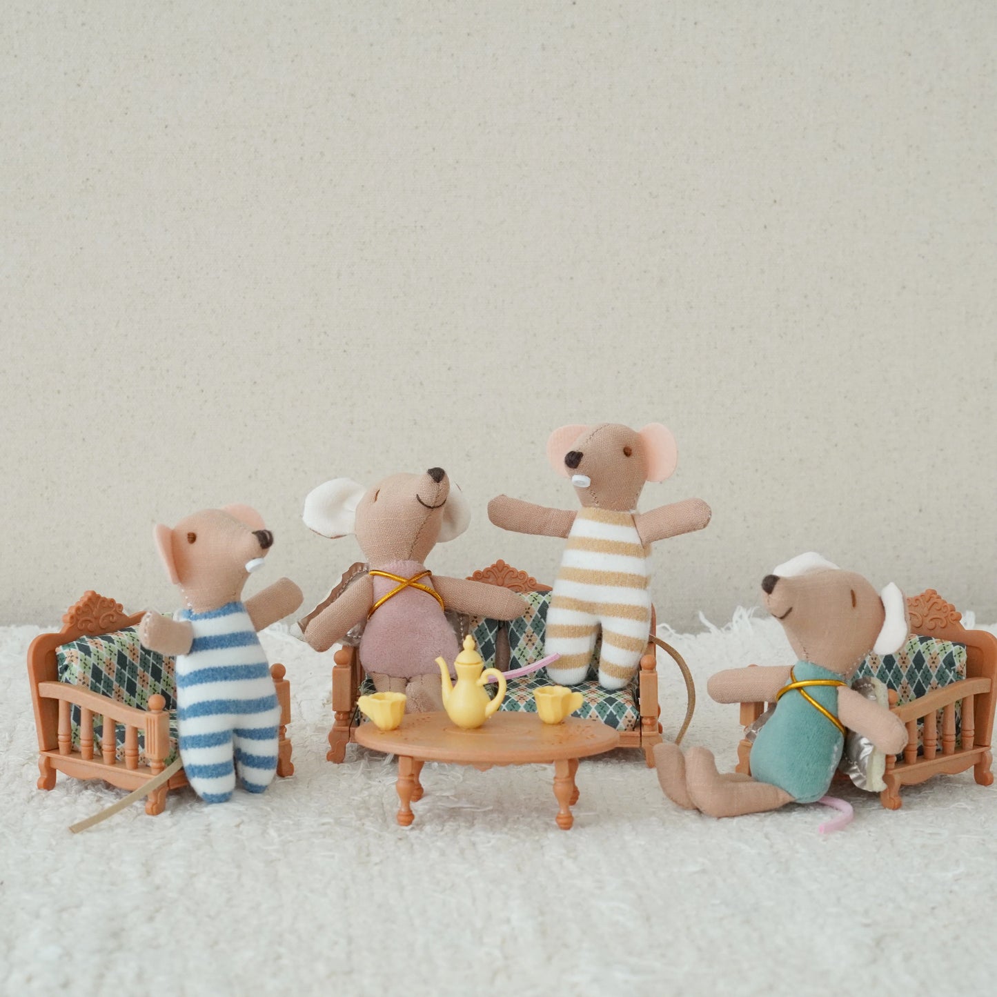 Mouse Plush Doll Soft Stuffed Animal Hand Puppet