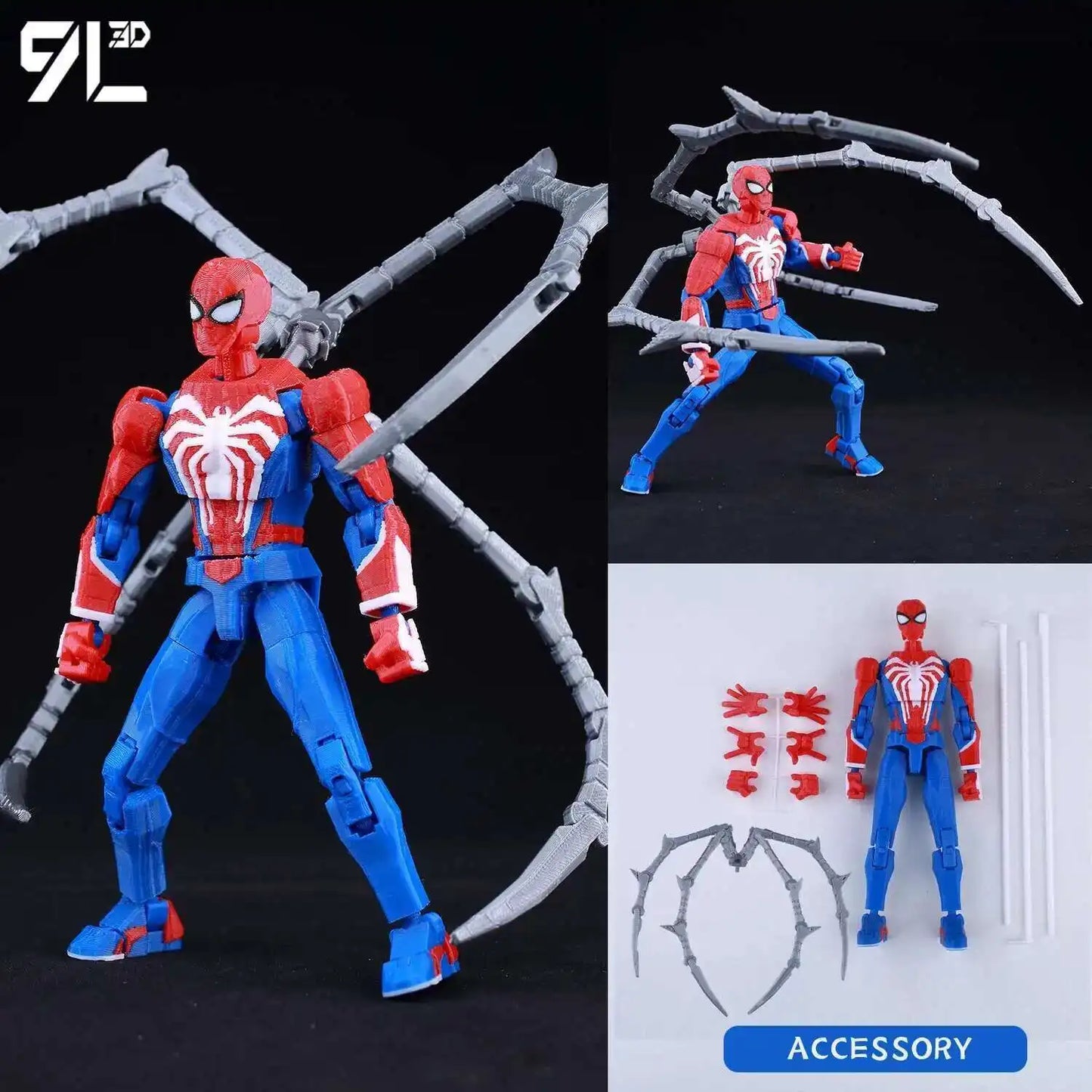 14cm Multi Jointed Action Figure 3D Printed Poseable Collectible Toy