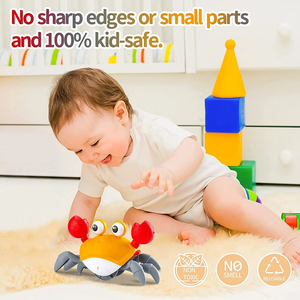 Interactive Crawling Crab Toy with Music and Lights