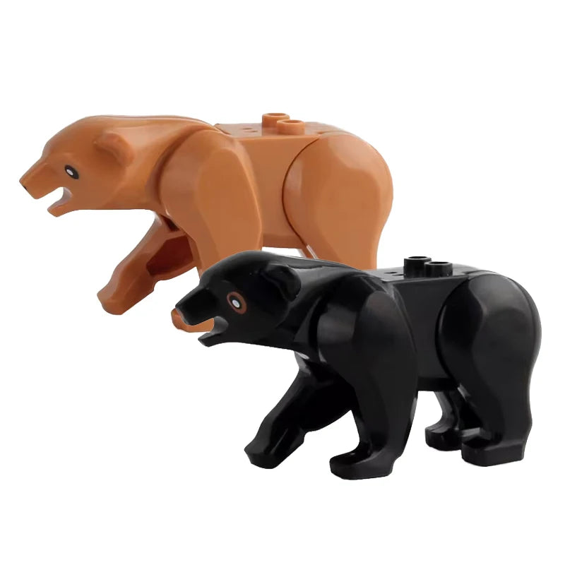 MOC Farm Zoo Animal Building Blocks Educational Toy Set