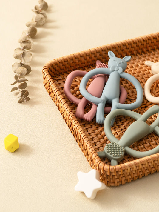 Silicone Baby Teether Rabbit Teething Toy for Infants