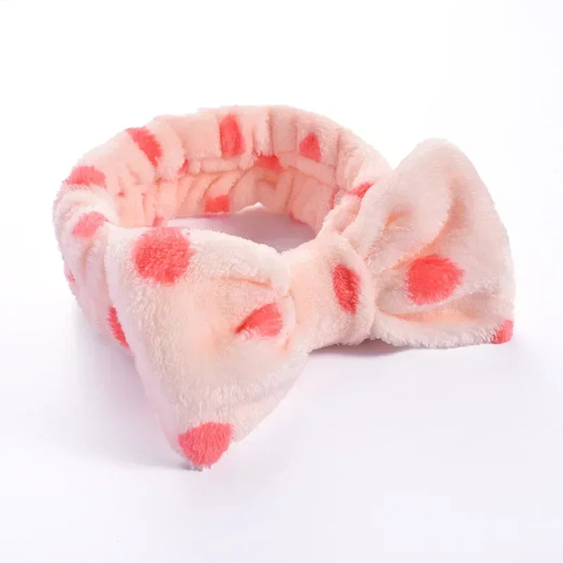 Makeup Headband – Soft Coral Fleece Face Wash Hair Band