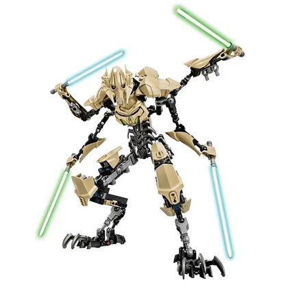 32cm General Grievous PVC Action Figure with Lightsaber Hilts