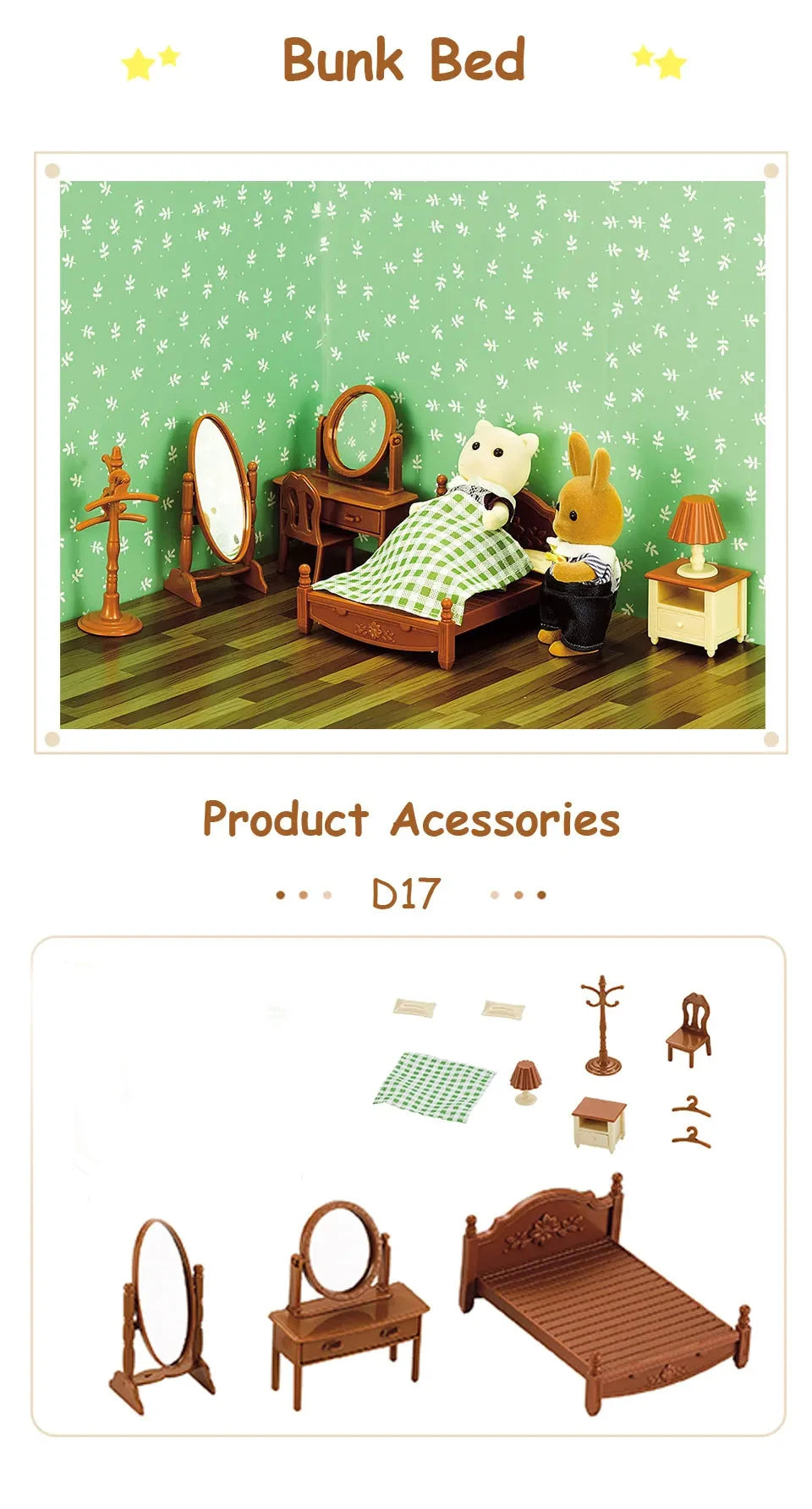 1:12 Miniature Dollhouse Furniture Set Pretend Play Accessories