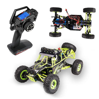 WLtoys 12428 1:12 4WD RC Off-Road Racing Car – 50KM/H High Speed Alloy Climbing Truck with LED Lights