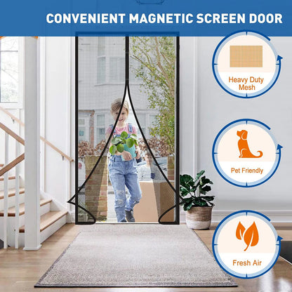 Magnetic Screen Door – Automatic Mosquito Mesh Curtain