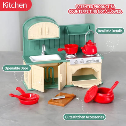 1:12 Miniature Dollhouse Furniture Set Pretend Play Accessories