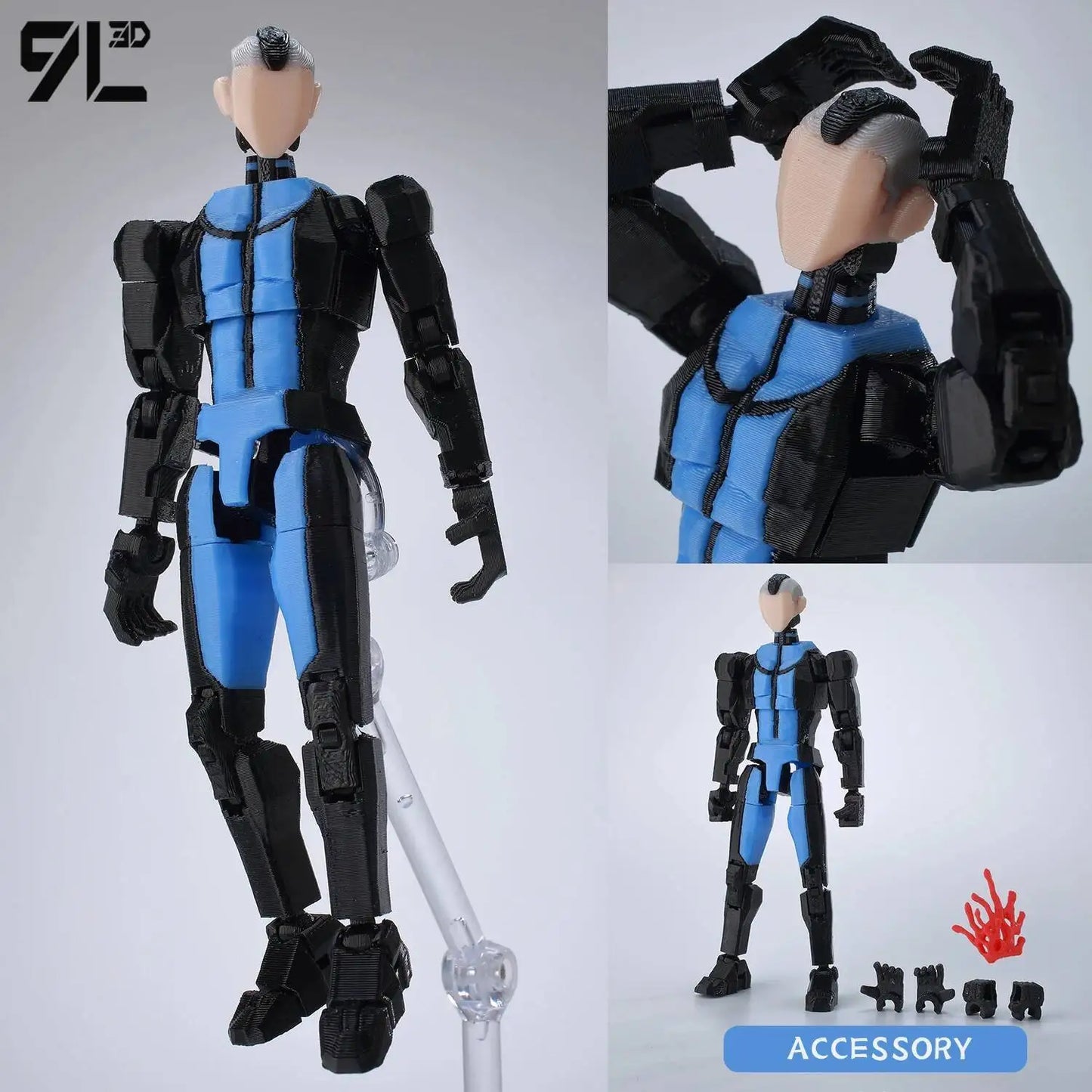 Invincible Boy Action Figure 14cm 3D Printed Poseable Model