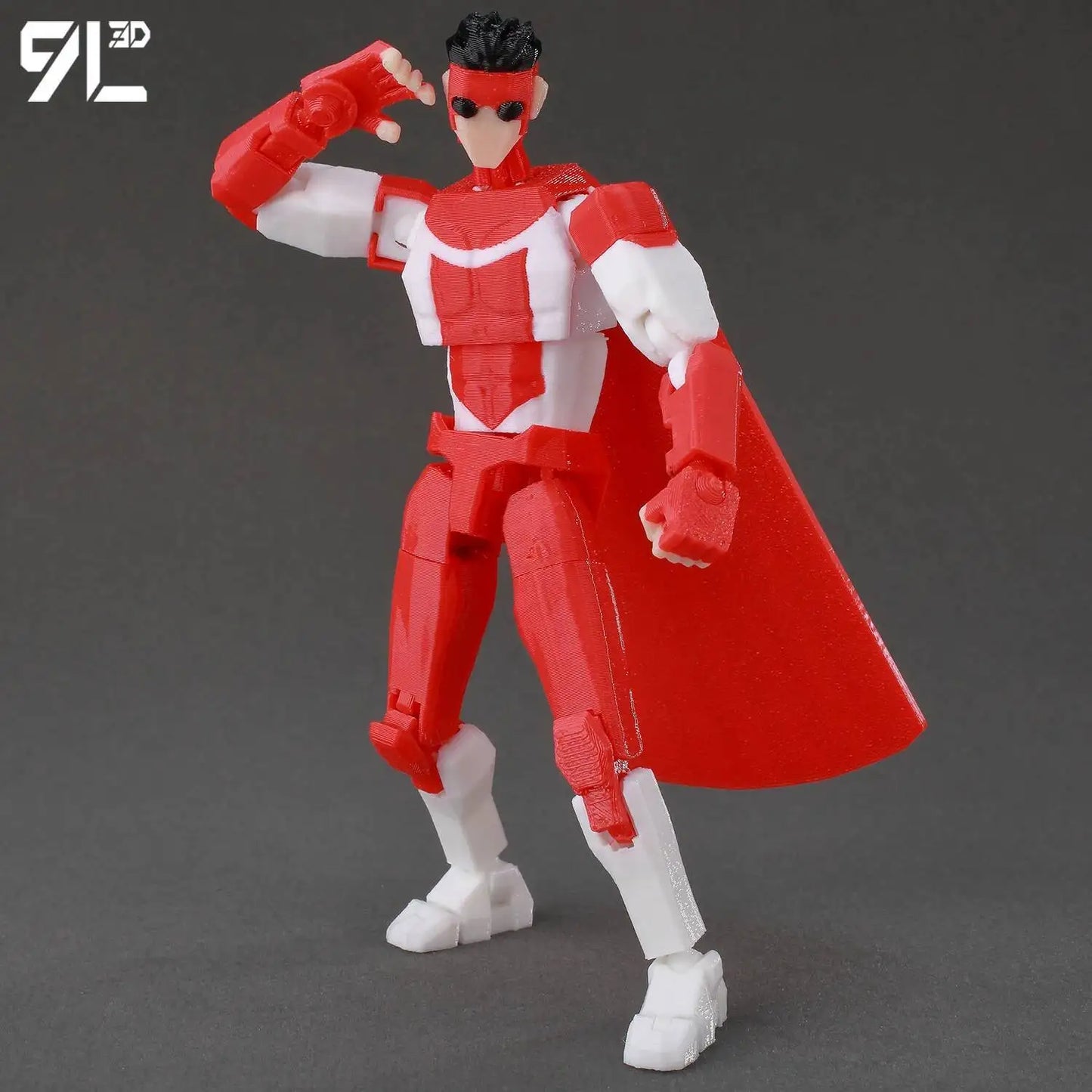 Invincible Boy Action Figure 14cm 3D Printed Poseable Model