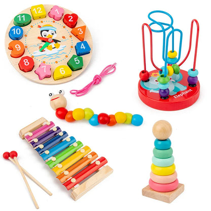 Montessori Wooden 3D Puzzle Toy for Early Learning