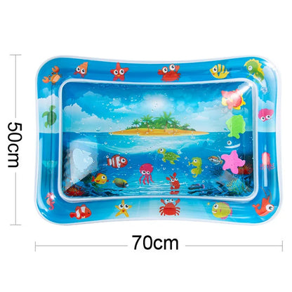 Baby Water Play Mat Inflatable Tummy Time Activity Mat