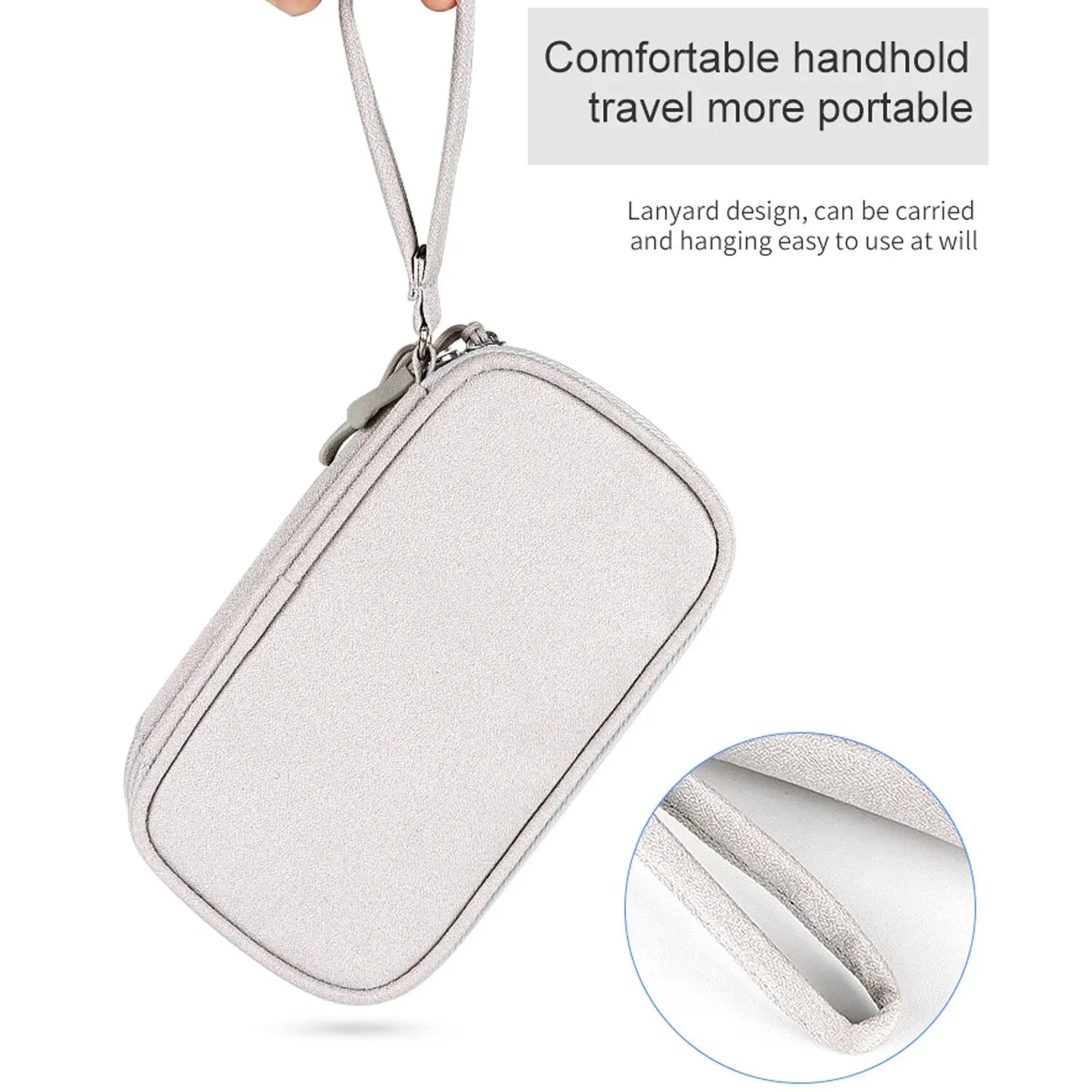 Electronic Cable Organizer Bag Waterproof Travel Storage Case
