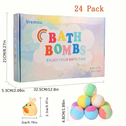 Kids Bath Bomb Gift Set 15/24 Pack with Surprise Inside