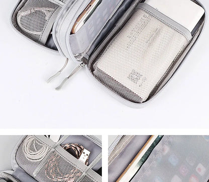 Electronic Cable Organizer Bag Waterproof Travel Storage Case