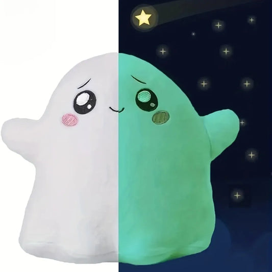 Glow in the Dark Ghost Plush Soft Halloween Plush Toy