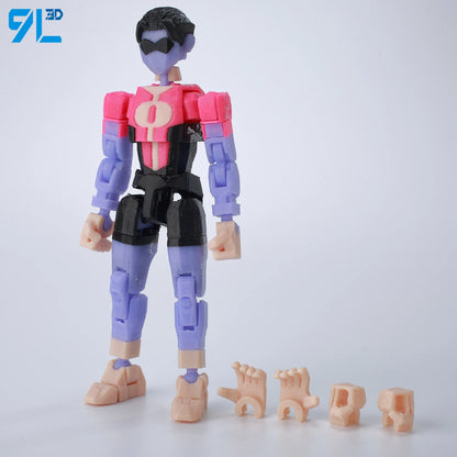 14cm Multi Jointed Action Figure 3D Printed Poseable Collectible Toy
