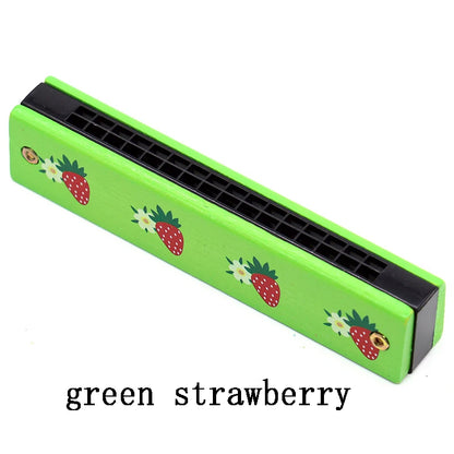 Wooden Harmonica Musical Instrument Toy for Kids