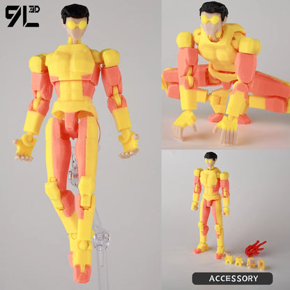 Invincible Boy Action Figure 14cm 3D Printed Poseable Model