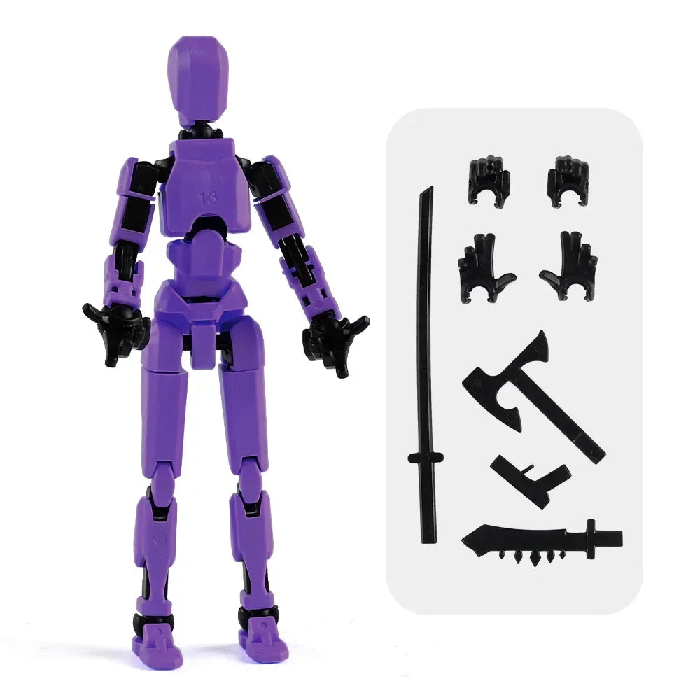 13-Joint Movable Robot Action Figure 3D Printed DIY Toy