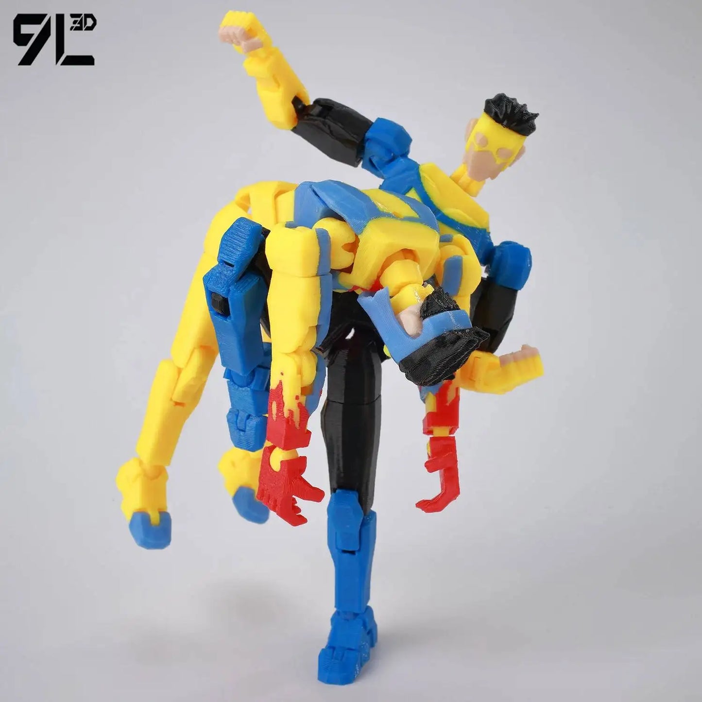 Invincible Boy Action Figure 14cm 3D Printed Multi Jointed Model