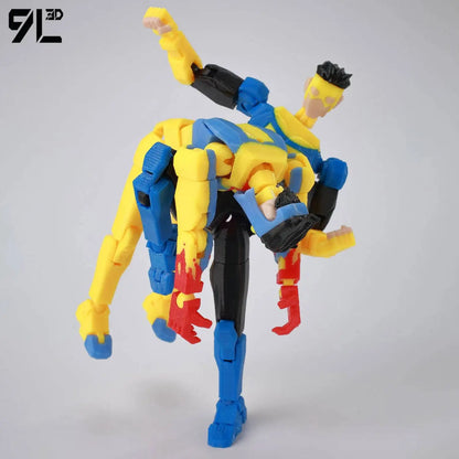 Invincible Boy Action Figure 14cm 3D Printed Multi Jointed Model