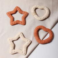 Heart Silicone Teether Food Grade Baby Teething Toy