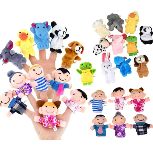 10 Pcs Finger Puppet Set for Kids Storytelling and Early Learning