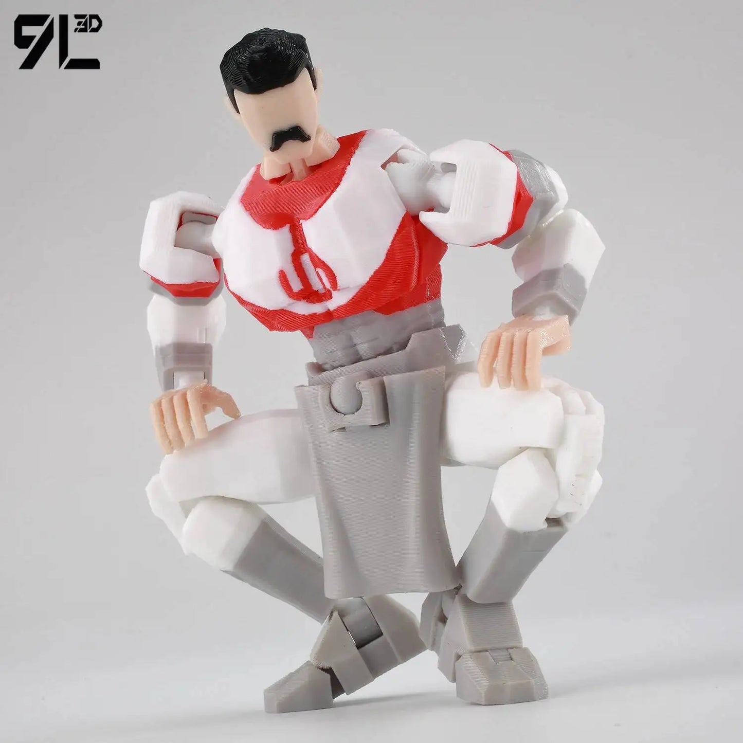 Invincible Boy Action Figure 14cm 3D Printed Multi Jointed Model