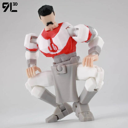 Invincible Boy Action Figure 14cm 3D Printed Multi Jointed Model