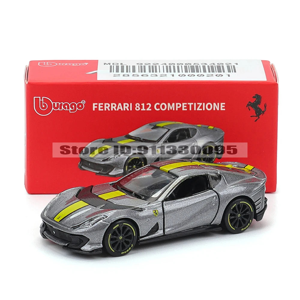 Bburago Ferrari 1:64 Diecast Pull Back Car with Lights & Sound