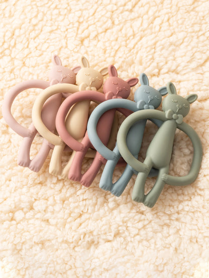 Silicone Baby Teether Rabbit Teething Toy for Infants