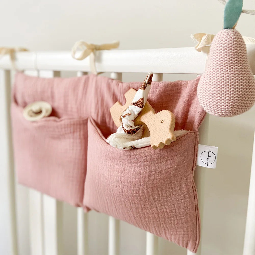 Baby Crib Organizer Hanging Diaper Caddy Storage Bag