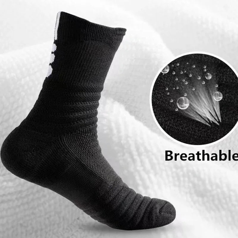 Anti Slip Soccer Socks Men Breathable Grip Sports Socks