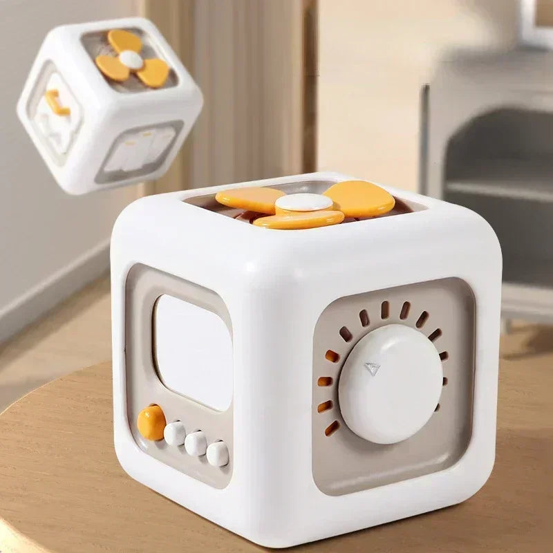 6-in-1 Montessori Activity Cube Sensory Busy Board Toy
