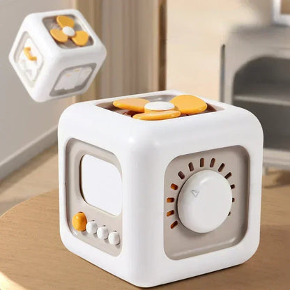 6-in-1 Montessori Activity Cube Sensory Busy Board Toy