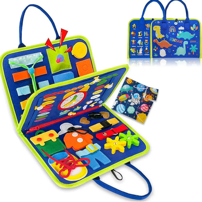 Toddler Busy Board Backpack Montessori Learning Activity Toy
