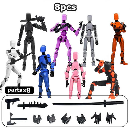 13-Joint Movable Robot Action Figure 3D Printed DIY Toy