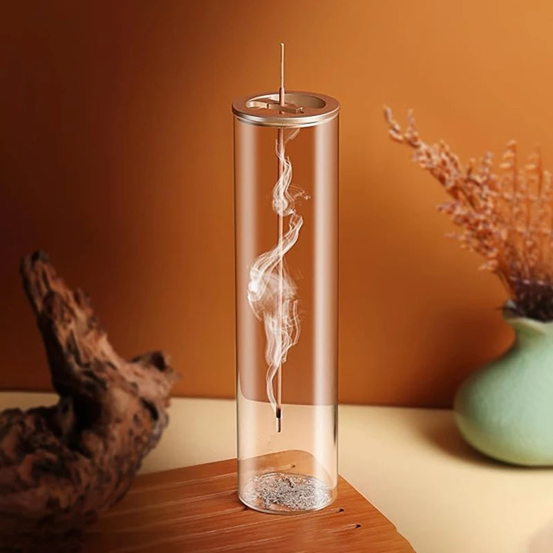 Glass Incense Burner with Removable Ash Catcher