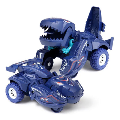 2-in-1 Dinosaur Transforming Car Toy for Kids
