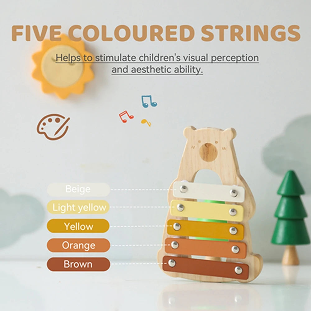 Wooden Kids Xylophone Montessori Musical Instrument Toy