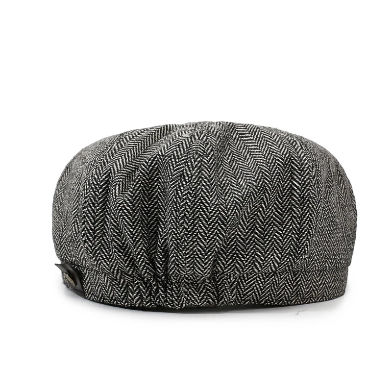 Unisex Newsboy Hat Retro Cotton Beret Flat Cap