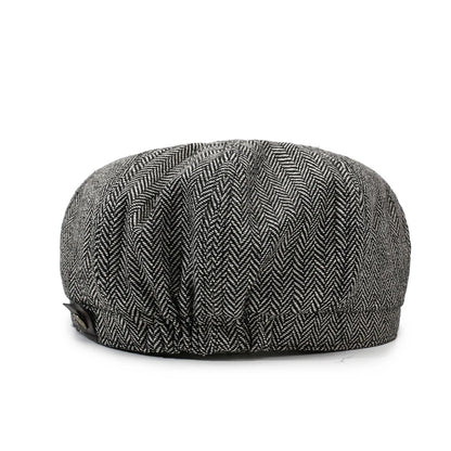 Unisex Newsboy Hat Retro Cotton Beret Flat Cap
