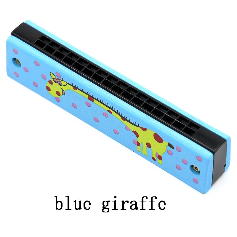 Wooden Harmonica Musical Instrument Toy for Kids