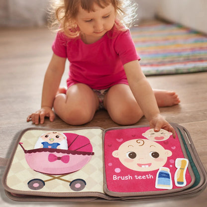 Montessori Busy Book Animal Cognitive Sensory Learning Toy