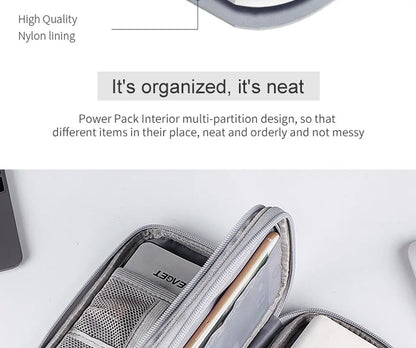 Electronic Cable Organizer Bag Waterproof Travel Storage Case